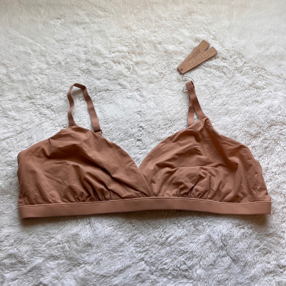 SKIMS Women Fits Everybody Triangle Bralette Ochre Brown BR-TRI-0235 Size 3X NWT